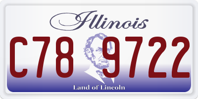 IL license plate C789722