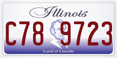IL license plate C789723