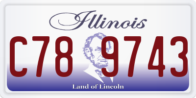 IL license plate C789743