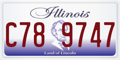 IL license plate C789747