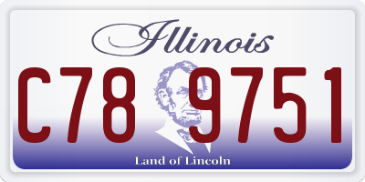 IL license plate C789751