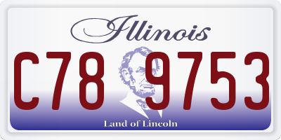 IL license plate C789753
