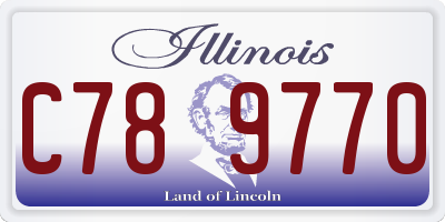 IL license plate C789770