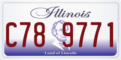 IL license plate C789771