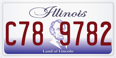 IL license plate C789782