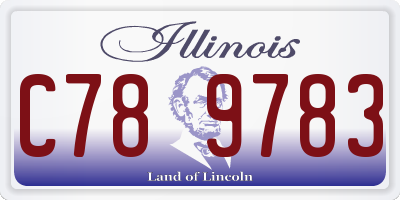 IL license plate C789783