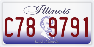 IL license plate C789791