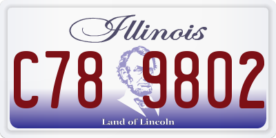 IL license plate C789802
