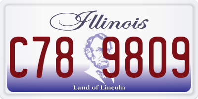 IL license plate C789809