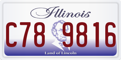 IL license plate C789816