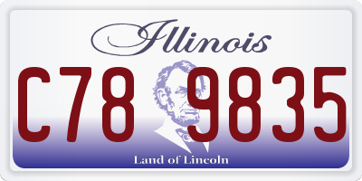 IL license plate C789835
