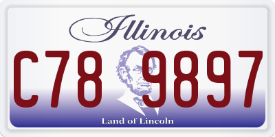 IL license plate C789897