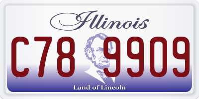 IL license plate C789909
