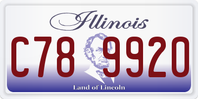 IL license plate C789920