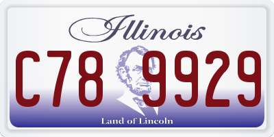 IL license plate C789929