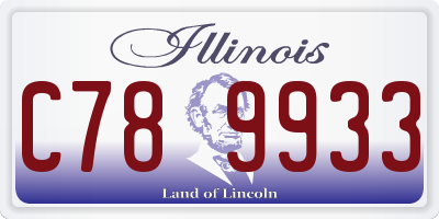 IL license plate C789933