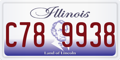 IL license plate C789938