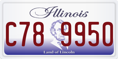 IL license plate C789950