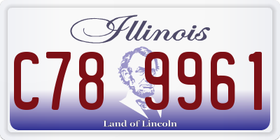 IL license plate C789961