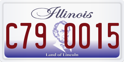 IL license plate C790015