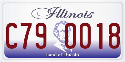 IL license plate C790018
