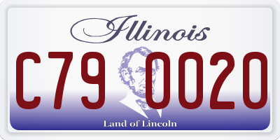 IL license plate C790020