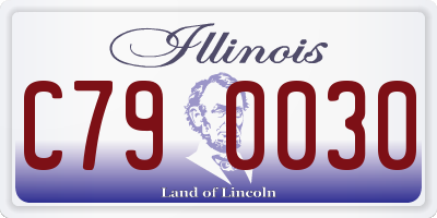 IL license plate C790030