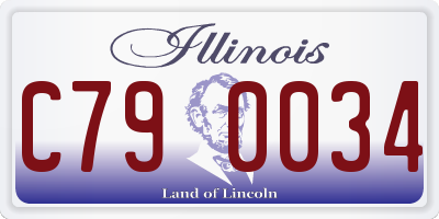 IL license plate C790034