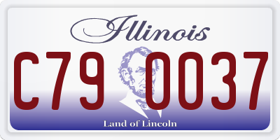 IL license plate C790037