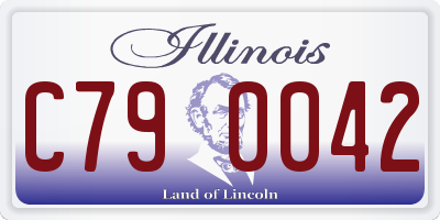 IL license plate C790042