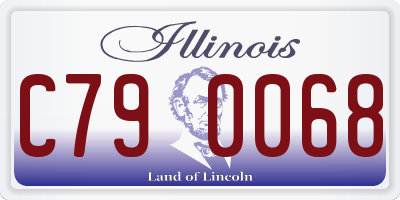 IL license plate C790068
