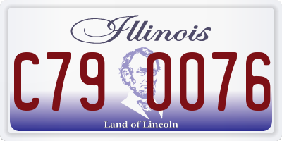 IL license plate C790076