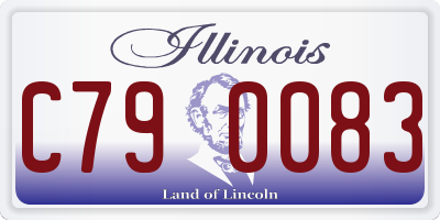 IL license plate C790083