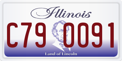 IL license plate C790091