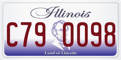 IL license plate C790098