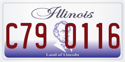 IL license plate C790116