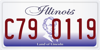 IL license plate C790119