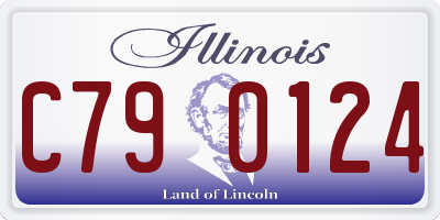 IL license plate C790124