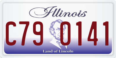 IL license plate C790141