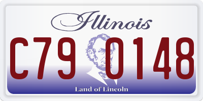 IL license plate C790148