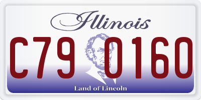 IL license plate C790160