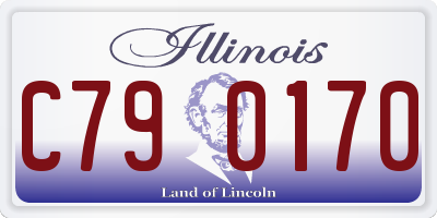 IL license plate C790170