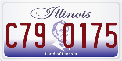 IL license plate C790175