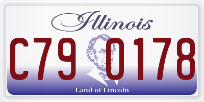 IL license plate C790178