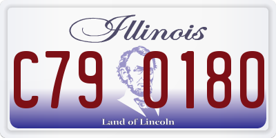 IL license plate C790180