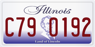 IL license plate C790192
