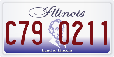 IL license plate C790211