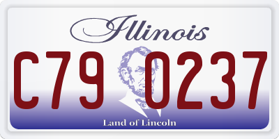 IL license plate C790237