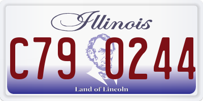 IL license plate C790244