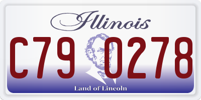 IL license plate C790278